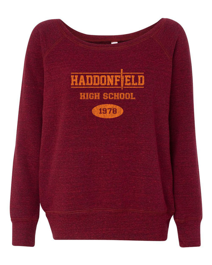 Hot Press Apparel Haddonfield High School Scary Movie Halloween Vintage Party Costume Gift Present Myers Slasher Horror Film
