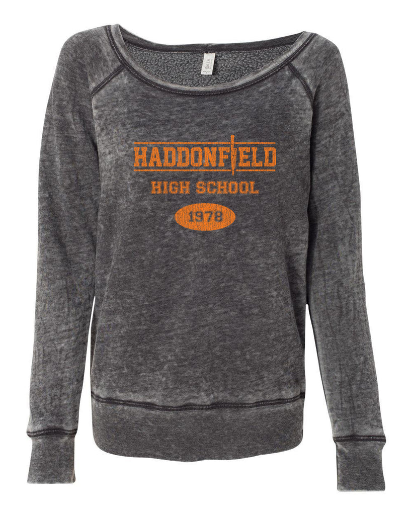 Hot Press Apparel Haddonfield High School Scary Movie Halloween Vintage Party Costume Gift Present Myers Slasher Horror Film