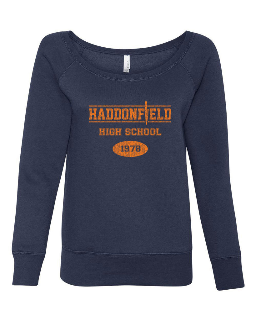 Hot Press Apparel Haddonfield High School Scary Movie Halloween Vintage Party Costume Gift Present Myers Slasher Horror Film