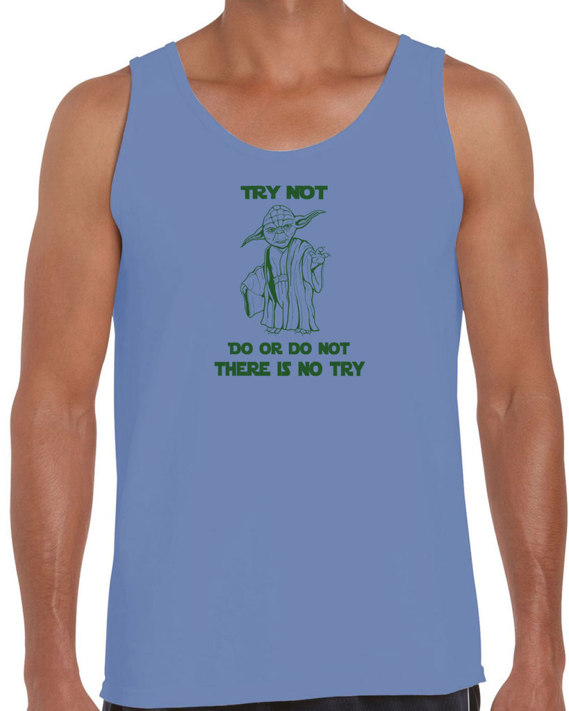 Do or Do Not There is not Try Tank Top funny star wars yoda jedi geek nerd 80s movie party skywalker