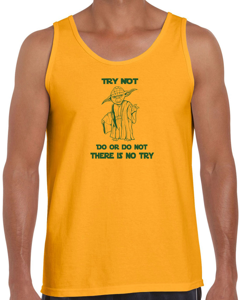 Do or Do Not There is not Try Tank Top funny star wars yoda jedi geek nerd 80s movie party skywalker