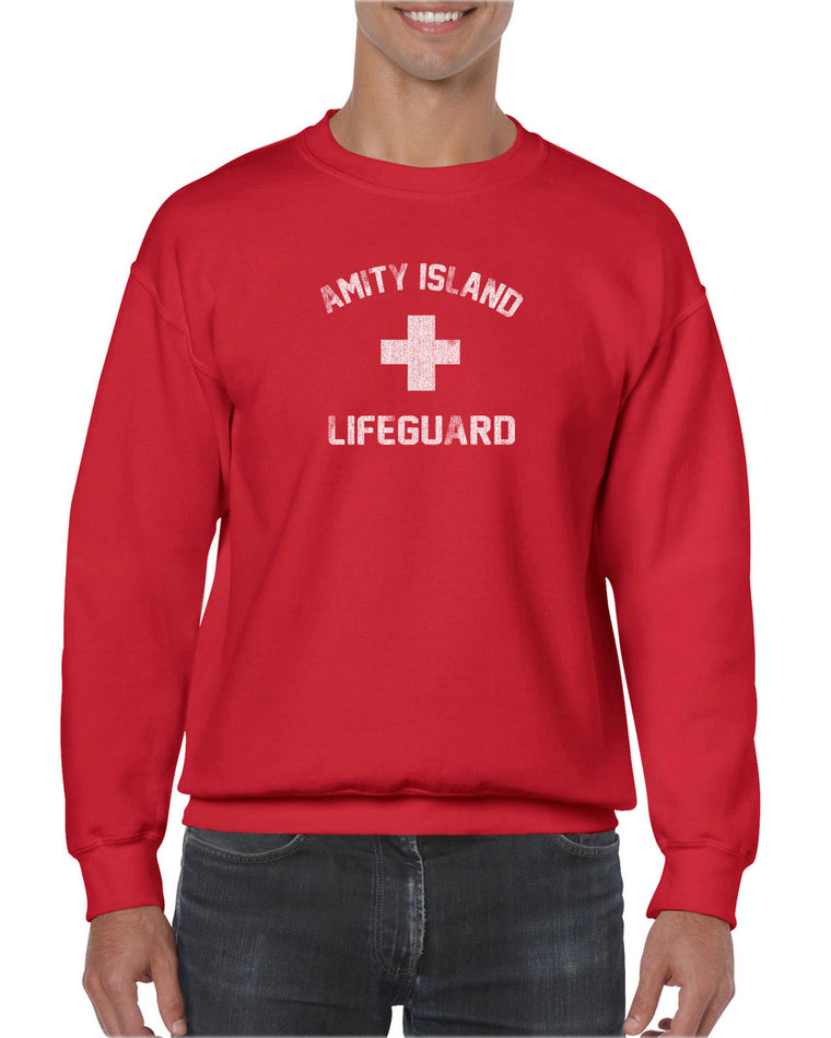 Unisex Crew Sweatshirt - Amity Island Lifeguard