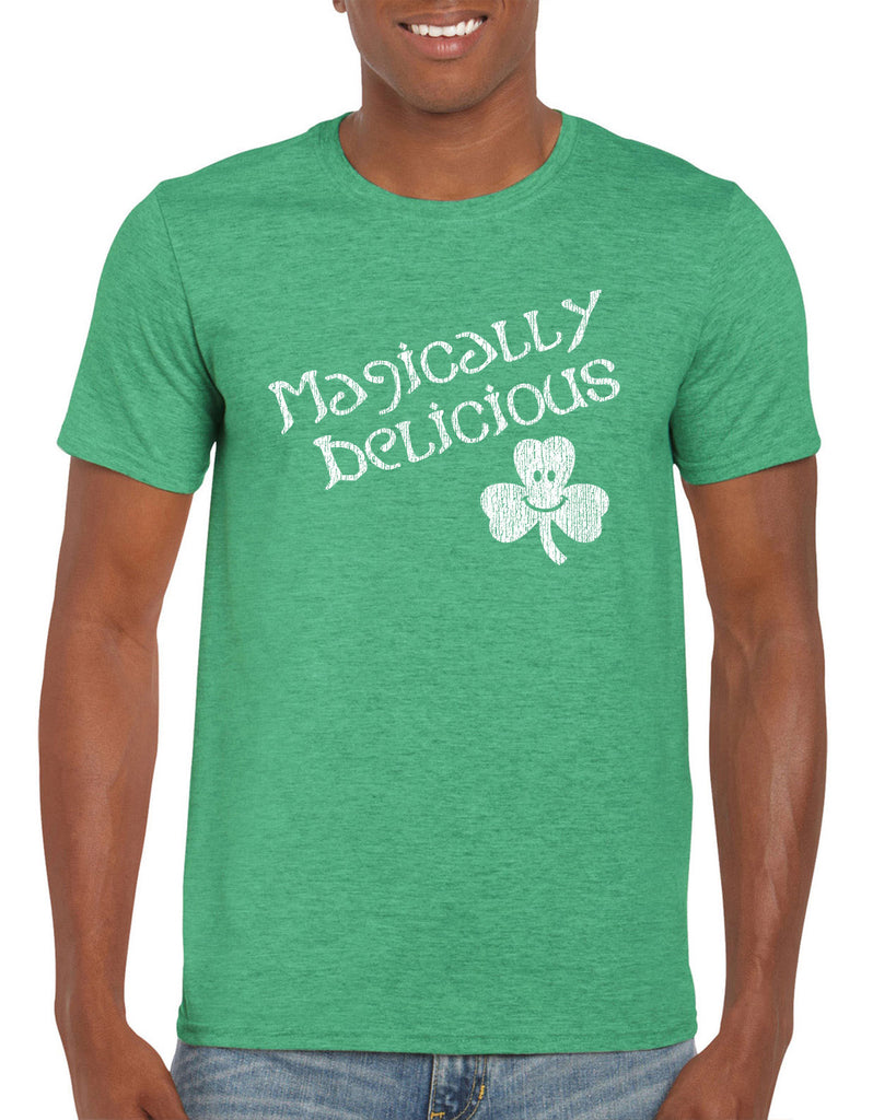 Magically Delicious Mens T-Shirt leprechaun clover St. Patricks Day st. pattys day Irish Ireland ginger drunk drinking party college holiday