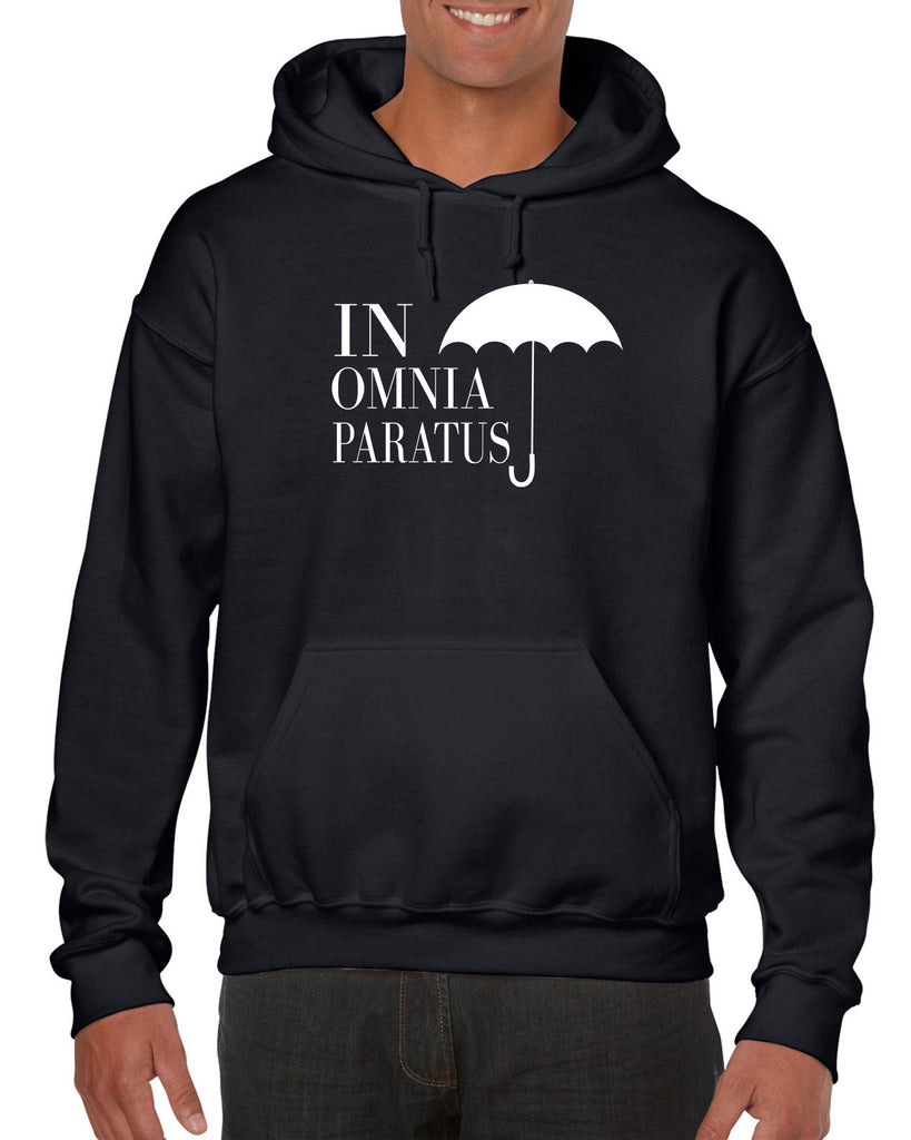 In Omnia Paratus Hoodie Hooded Sweatshirt funny tv show gilmore girls lori rory lukes diner umbrella vintage retro