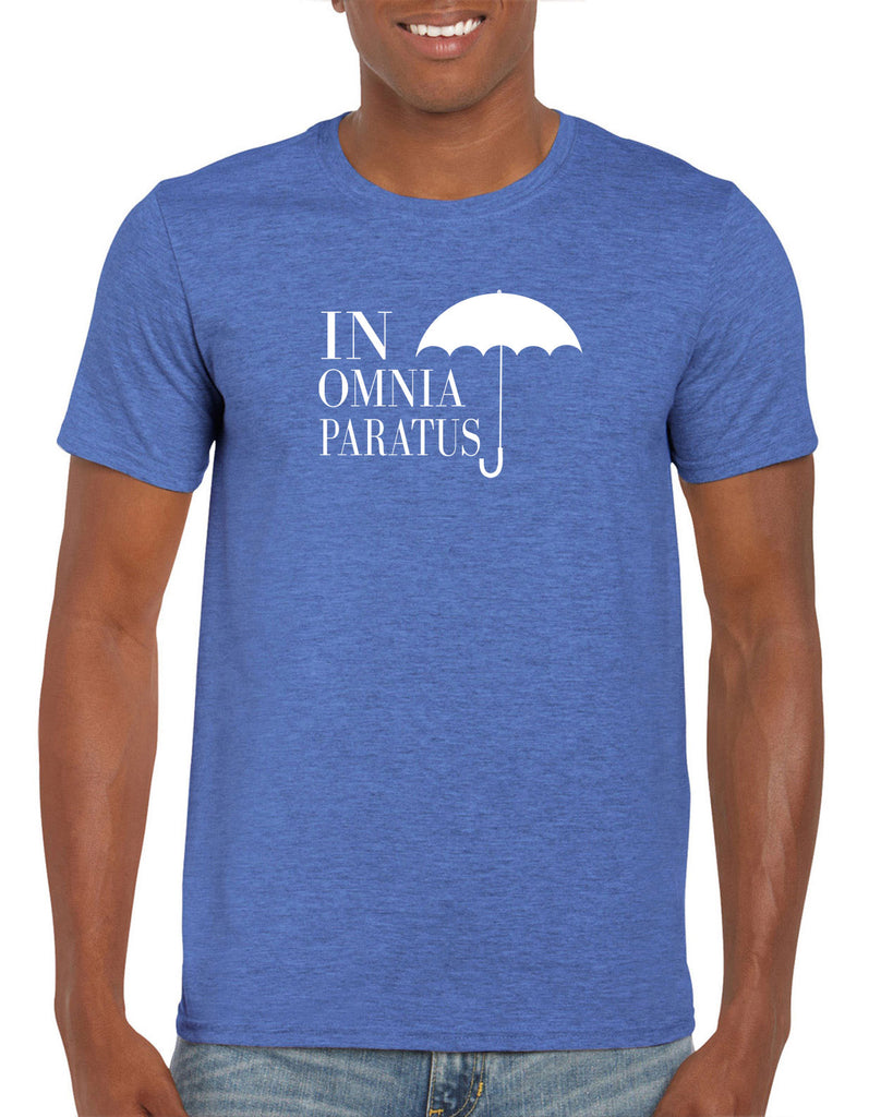 In Omnia Paratus Mens T-shirt funny tv show gilmore girls lori rory lukes diner umbrella vintage retro