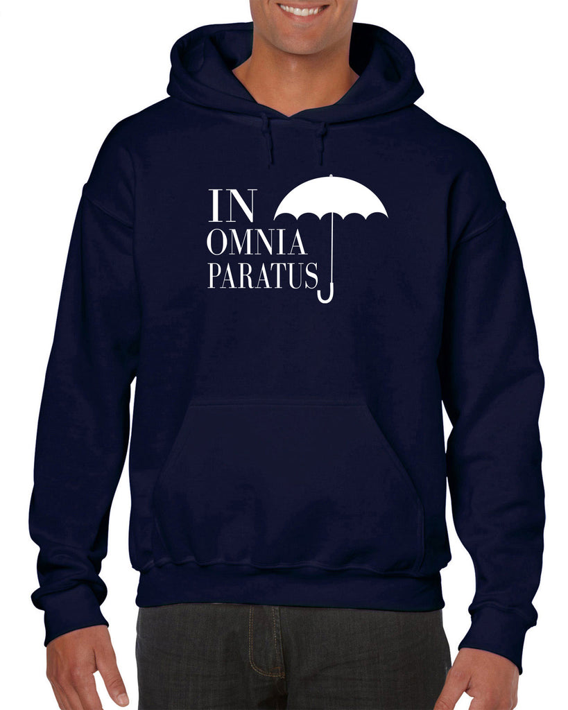 In Omnia Paratus Hoodie Hooded Sweatshirt funny tv show gilmore girls lori rory lukes diner umbrella vintage retro