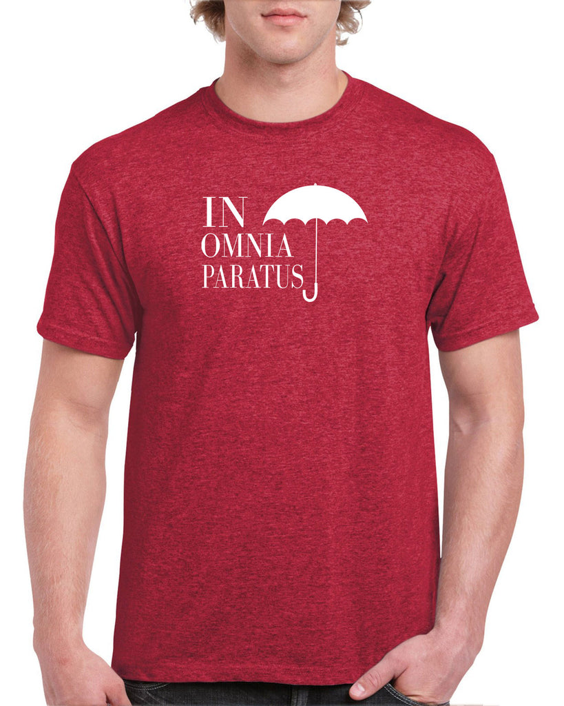 In Omnia Paratus Mens T-shirt funny tv show gilmore girls lori rory lukes diner umbrella vintage retro