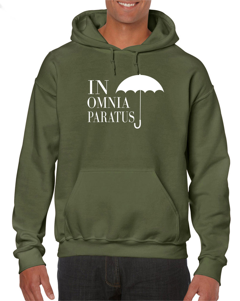 In Omnia Paratus Hoodie Hooded Sweatshirt funny tv show gilmore girls lori rory lukes diner umbrella vintage retro