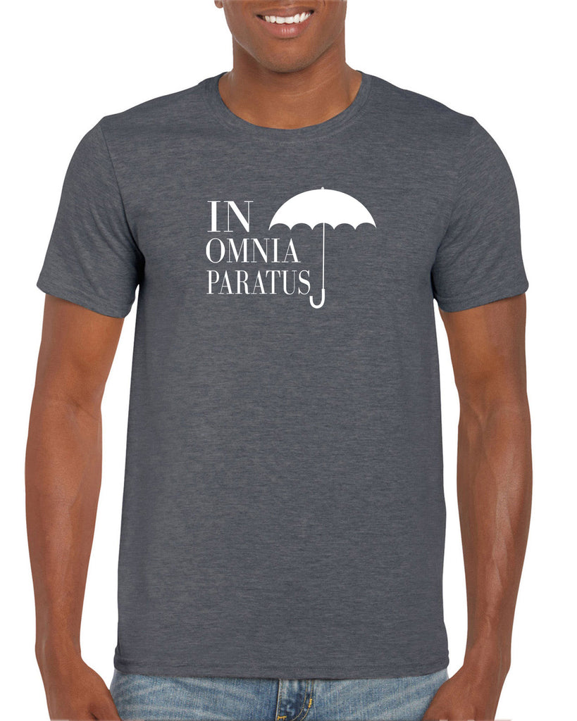In Omnia Paratus Mens T-shirt funny tv show gilmore girls lori rory lukes diner umbrella vintage retro
