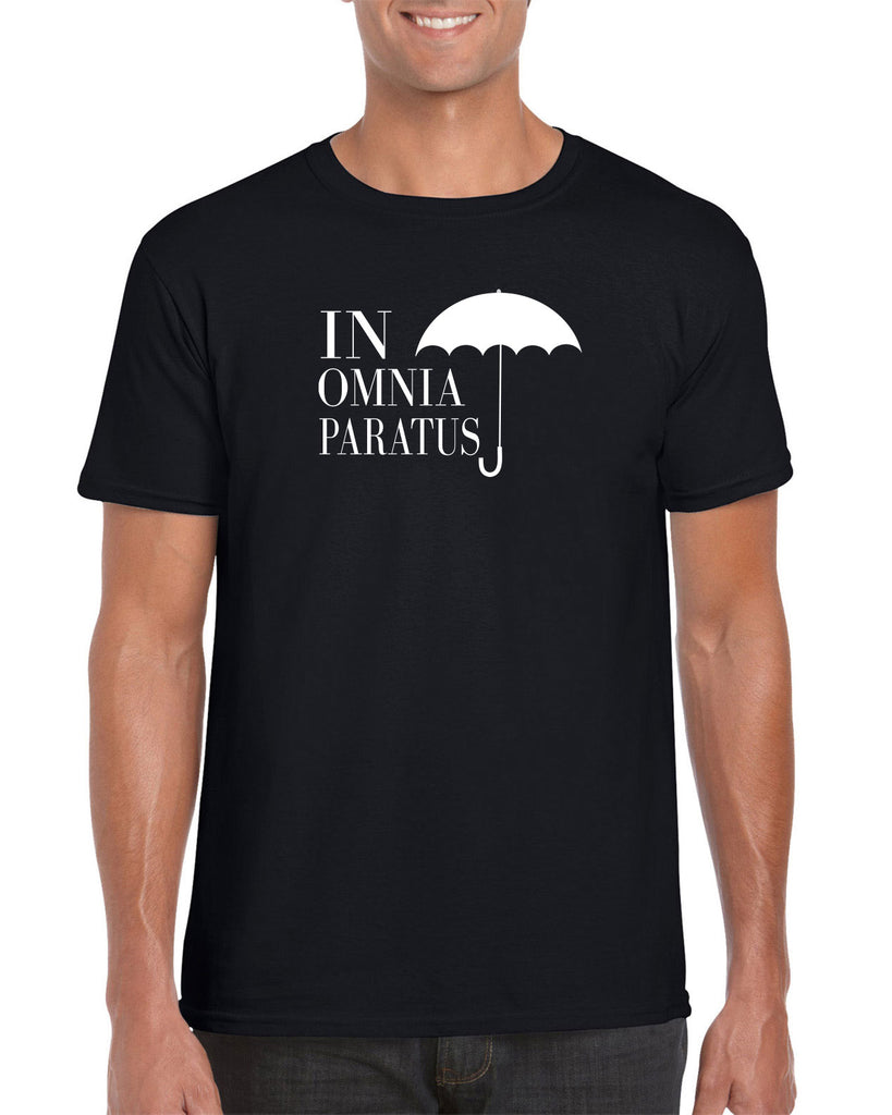 In Omnia Paratus Mens T-shirt funny tv show gilmore girls lori rory lukes diner umbrella vintage retro
