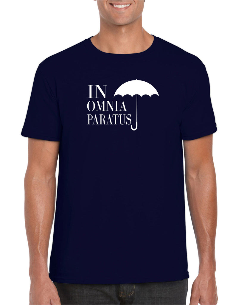 In Omnia Paratus Mens T-shirt funny tv show gilmore girls lori rory lukes diner umbrella vintage retro