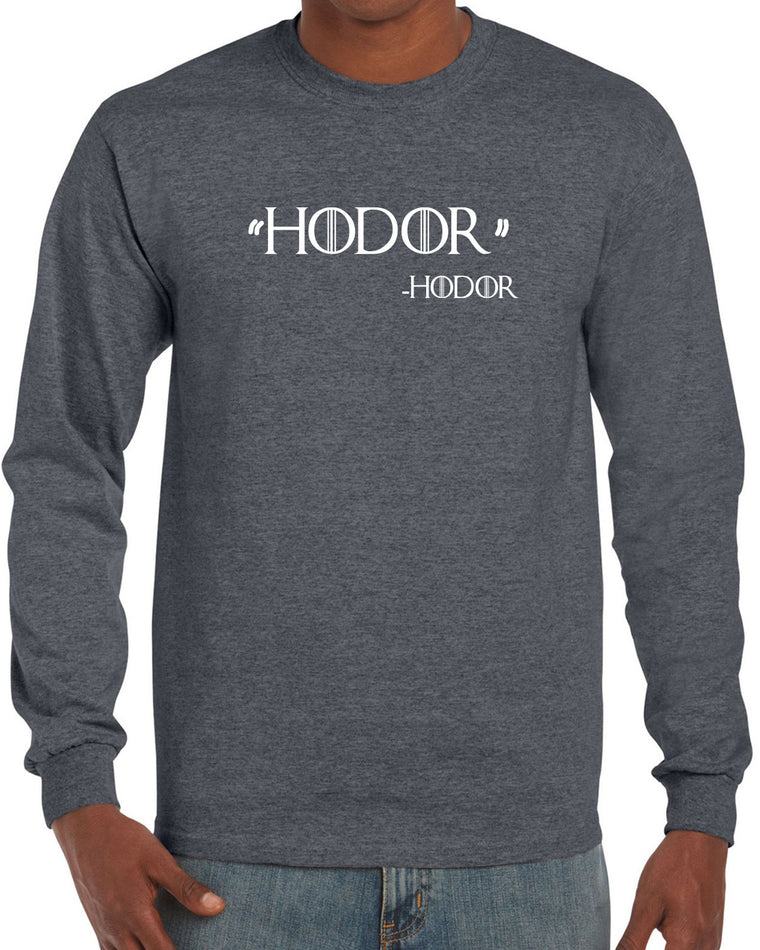 Men's Long Sleeve Shirt - Hodor