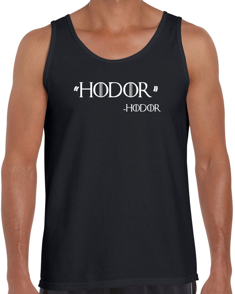 Hodor Tank Top game of thrones hold the door house stark tv show king castle winterfell kings landing vintage retro
