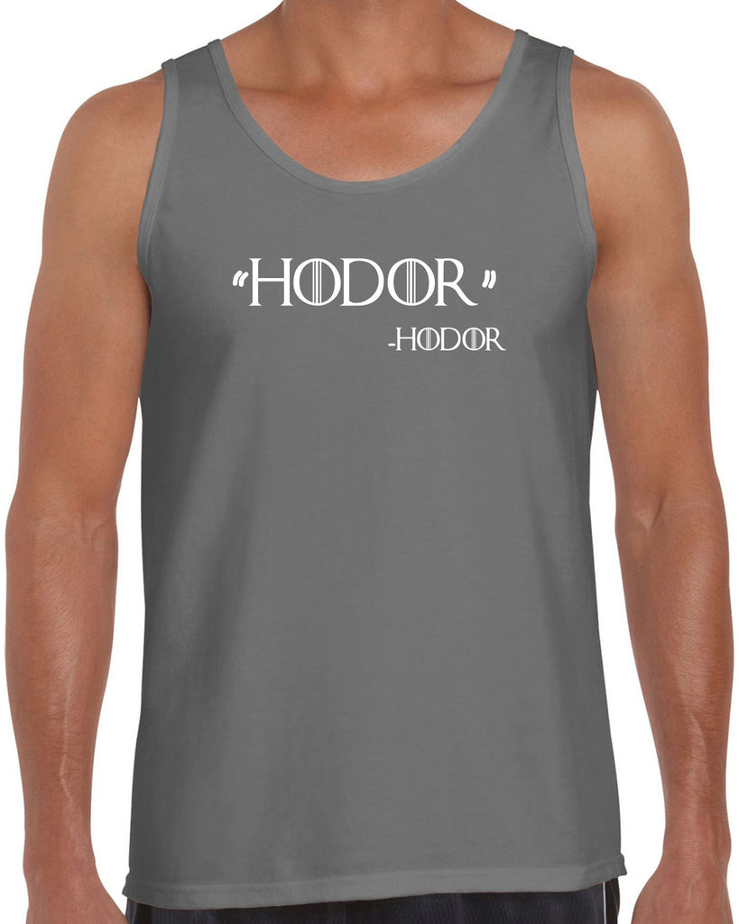 Hodor Tank Top game of thrones hold the door house stark tv show king castle winterfell kings landing vintage retro