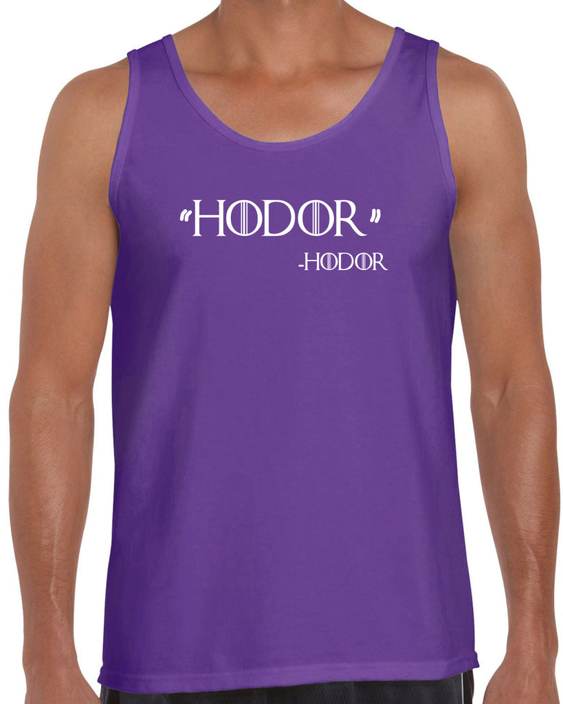 Hodor Tank Top game of thrones hold the door house stark tv show king castle winterfell kings landing vintage retro