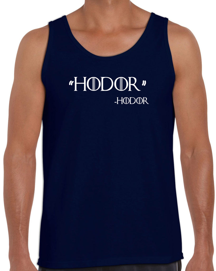 Hodor Tank Top game of thrones hold the door house stark tv show king castle winterfell kings landing vintage retro