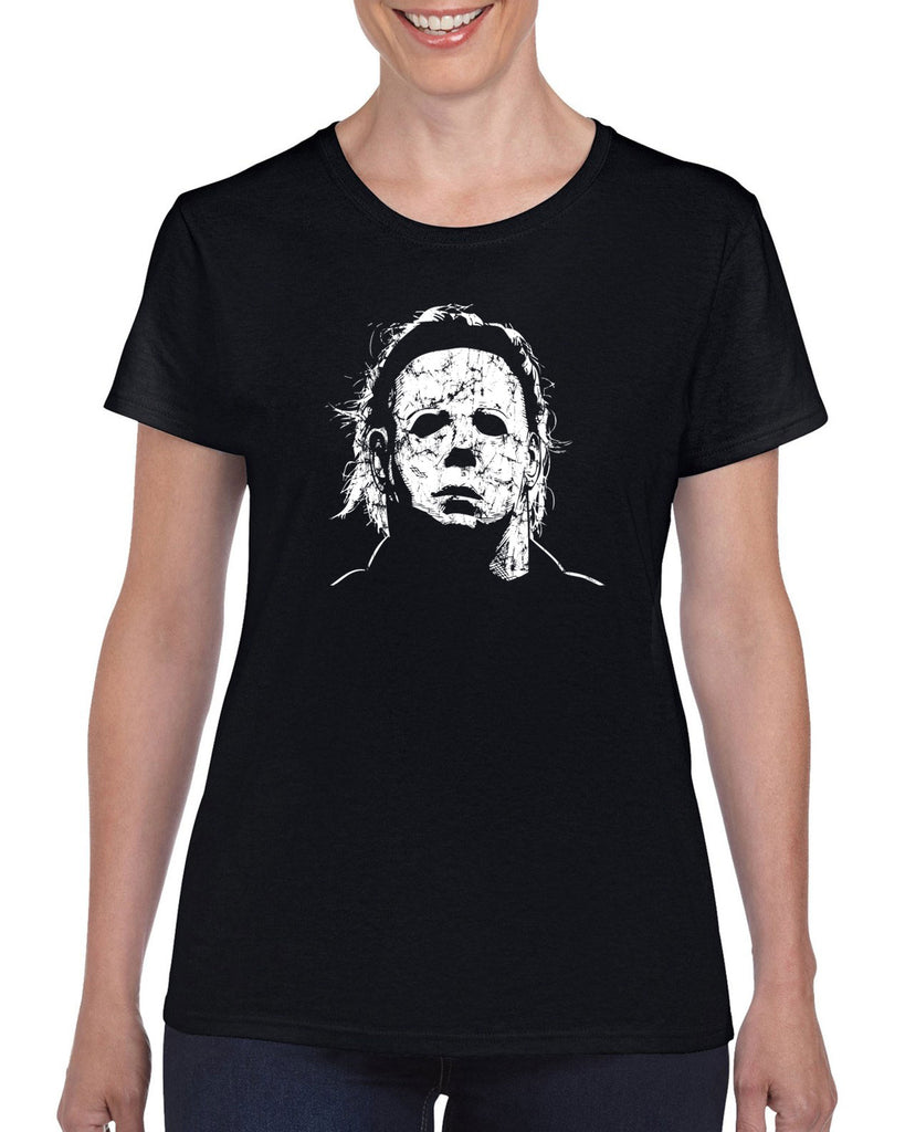 Women's Short Sleeve T-Shirt - Halloween Mask