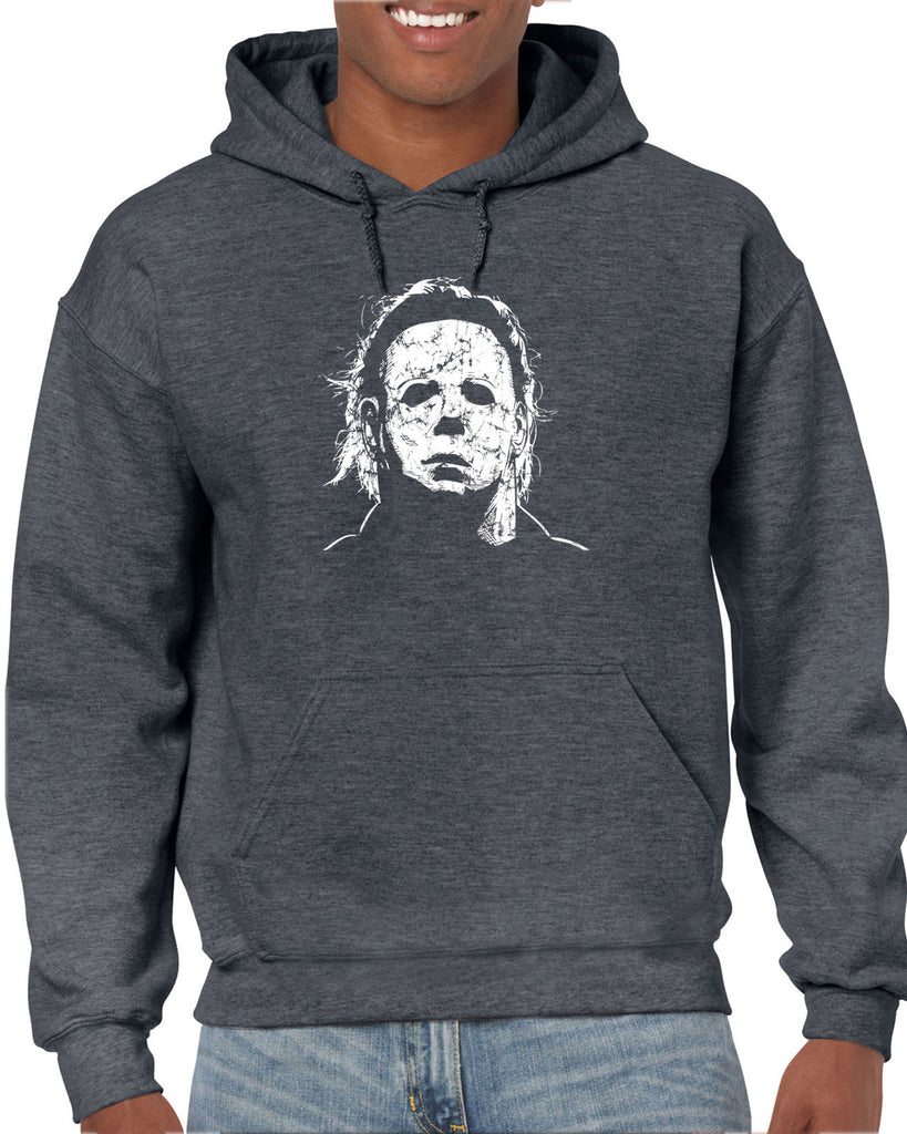 Halloween Mask Hoodie Hooded Sweatshirt face costume slasher horror scary 70s 80s costume party michael meyers