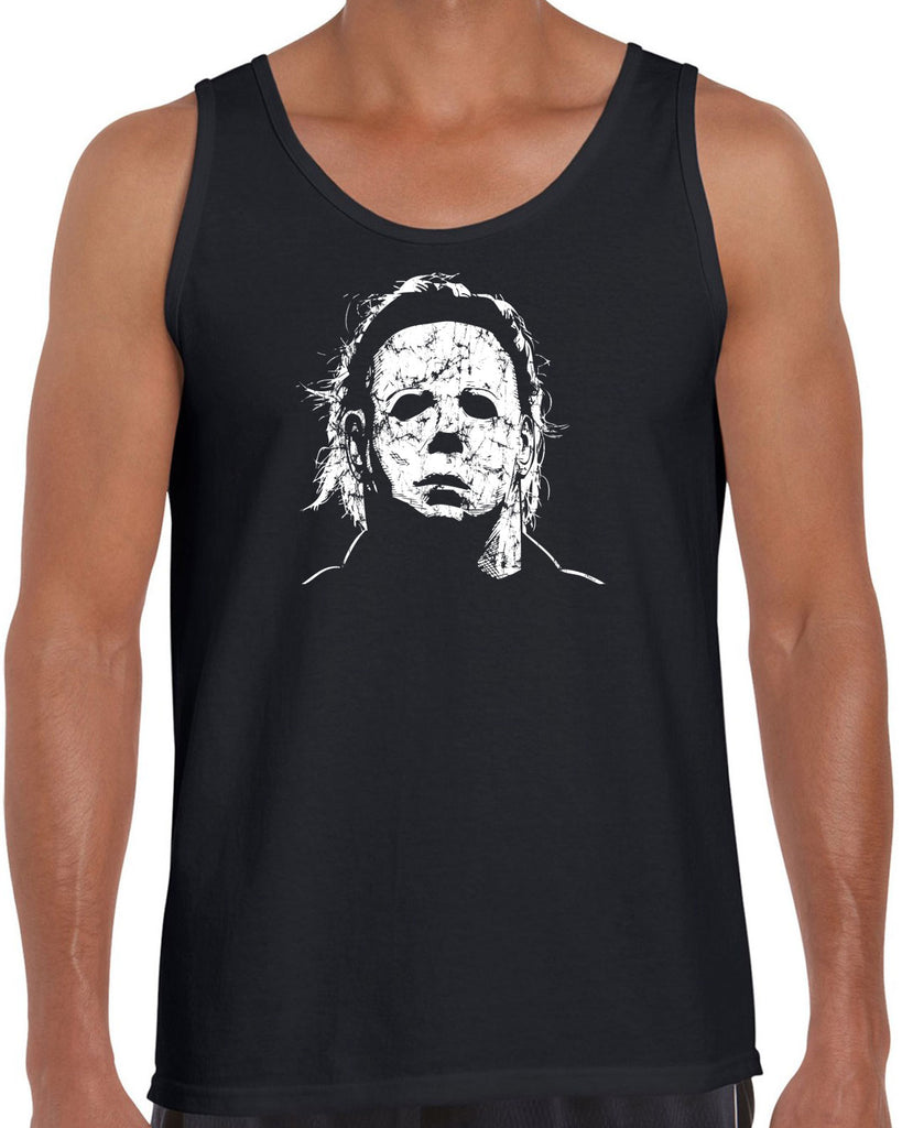 Halloween Mask Tank Top face costume slasher horror scary 70s 80s costume party michael meyers