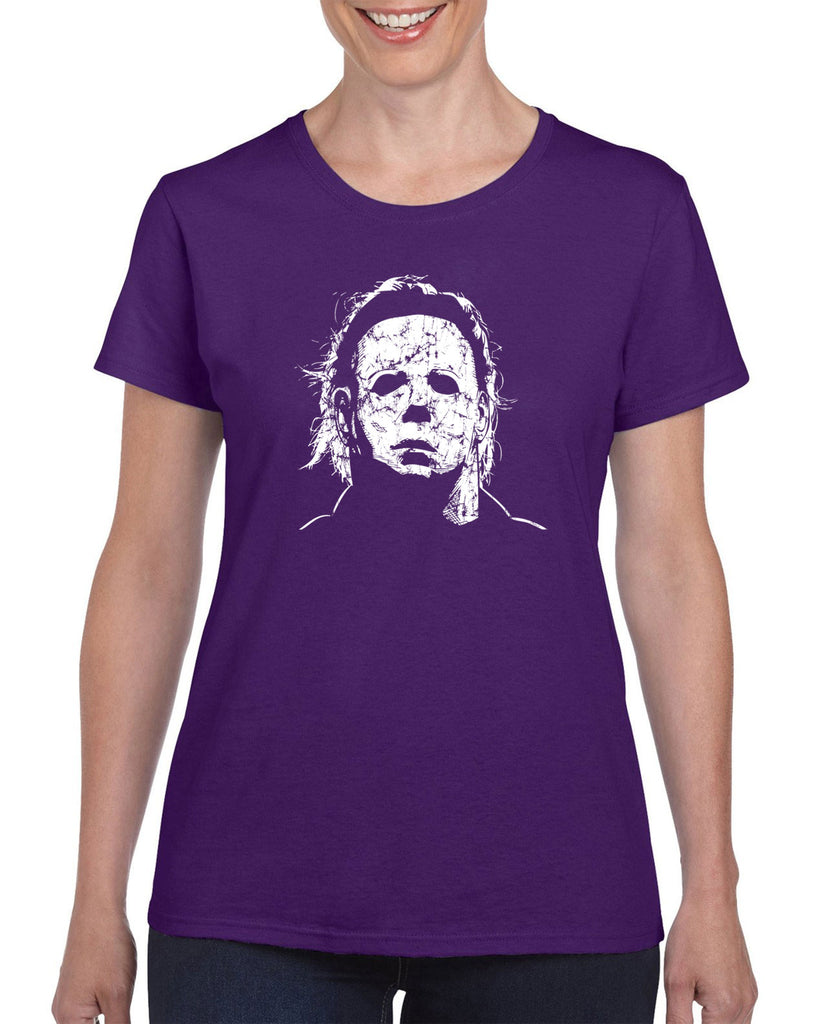 Women's Short Sleeve T-Shirt - Halloween Mask