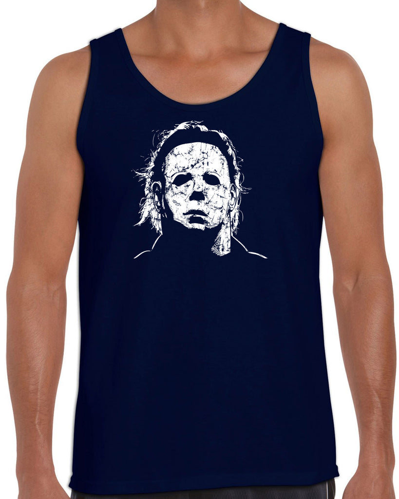 Halloween Mask Tank Top face costume slasher horror scary 70s 80s costume party michael meyers