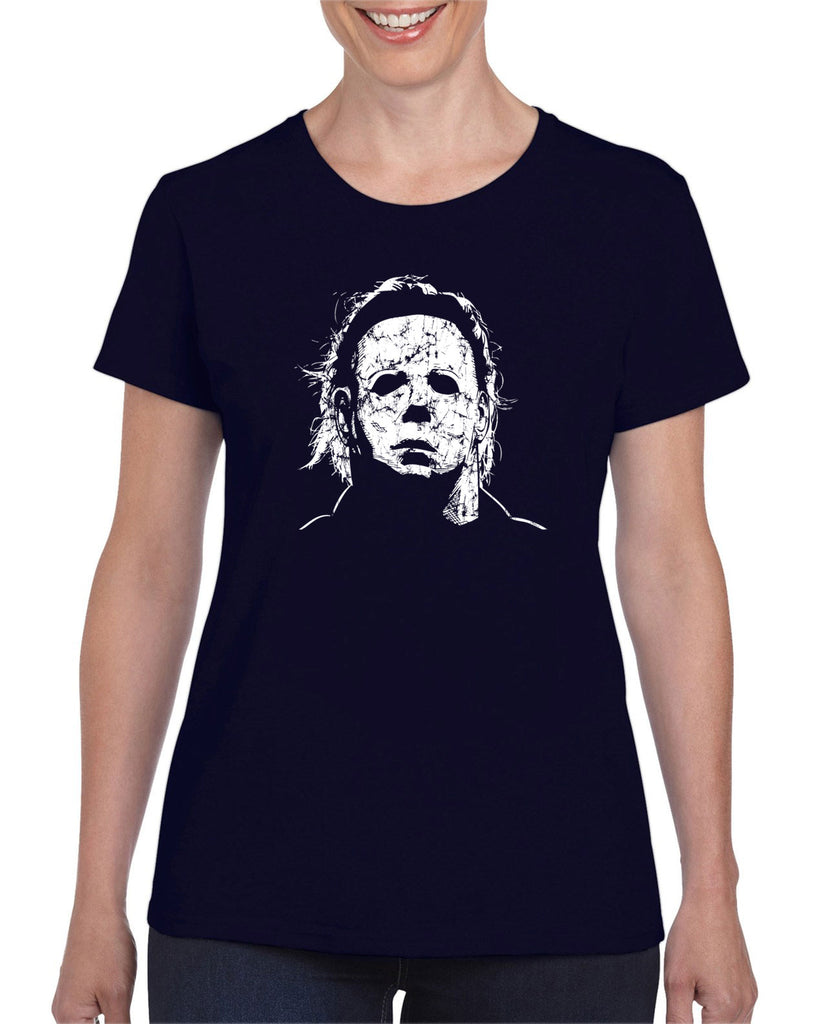 Women's Short Sleeve T-Shirt - Halloween Mask