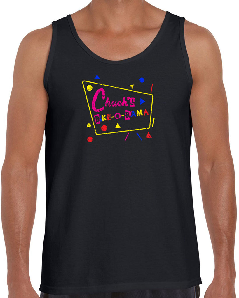 Chucks Bike O Rama Tank Top pee wee's big adventure 80s movie party funny biker biking costume