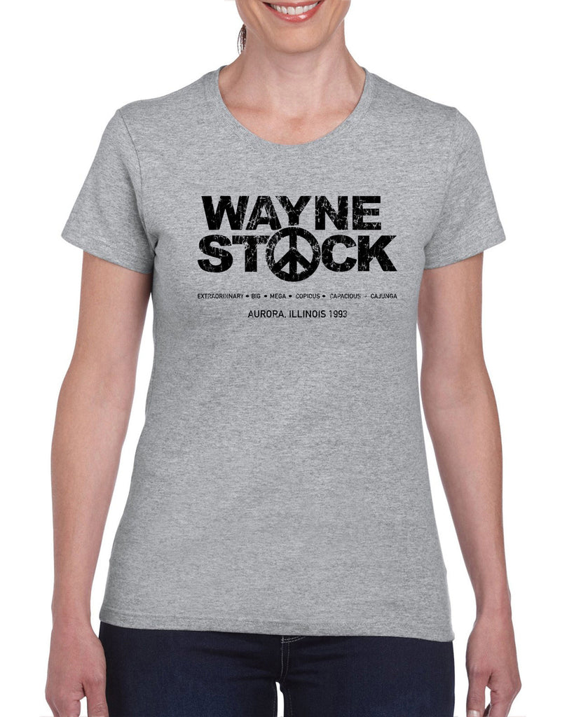 Waynestock Womens T-shirt 90s 80s movie waynes world funny comedy halloween costume music festival vintage retro
