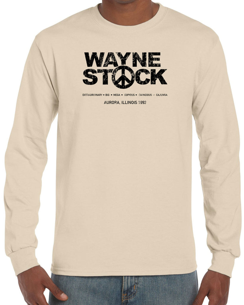 Waynestock Long Sleeve Shirt 90s 80s movie waynes world funny comedy halloween costume music festival vintage retro