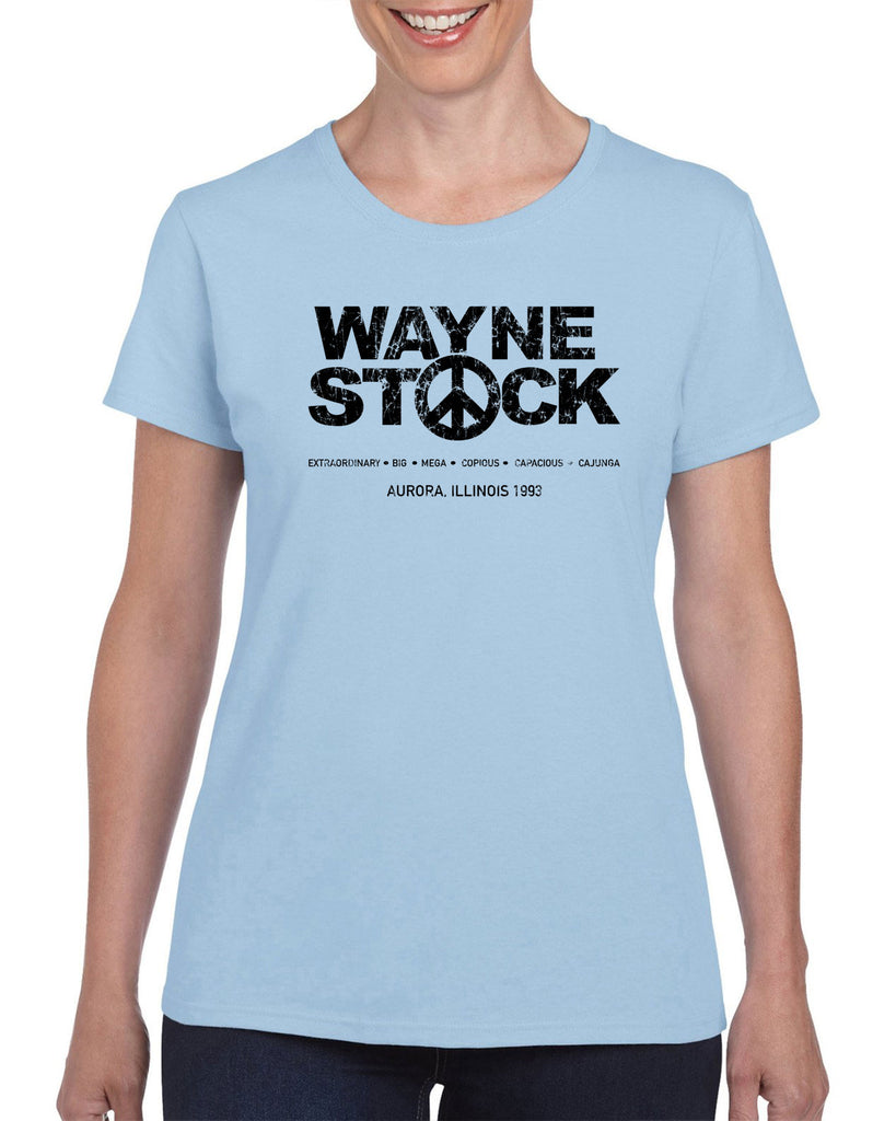 Waynestock Womens T-shirt 90s 80s movie waynes world funny comedy halloween costume music festival vintage retro