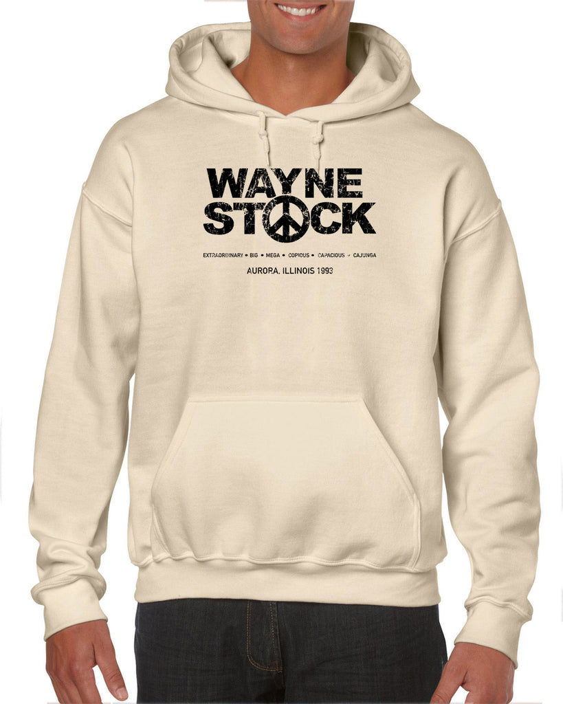 Waynestock Hooded Sweatshirt hoodie 90s 80s movie waynes world funny comedy halloween costume music festival vintage retro