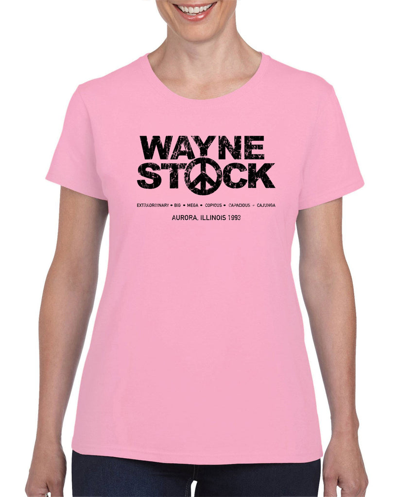 Waynestock Womens T-shirt 90s 80s movie waynes world funny comedy halloween costume music festival vintage retro
