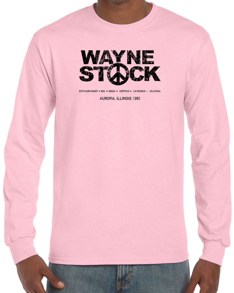 Waynestock Long Sleeve Shirt 90s 80s movie waynes world funny comedy halloween costume music festival vintage retro