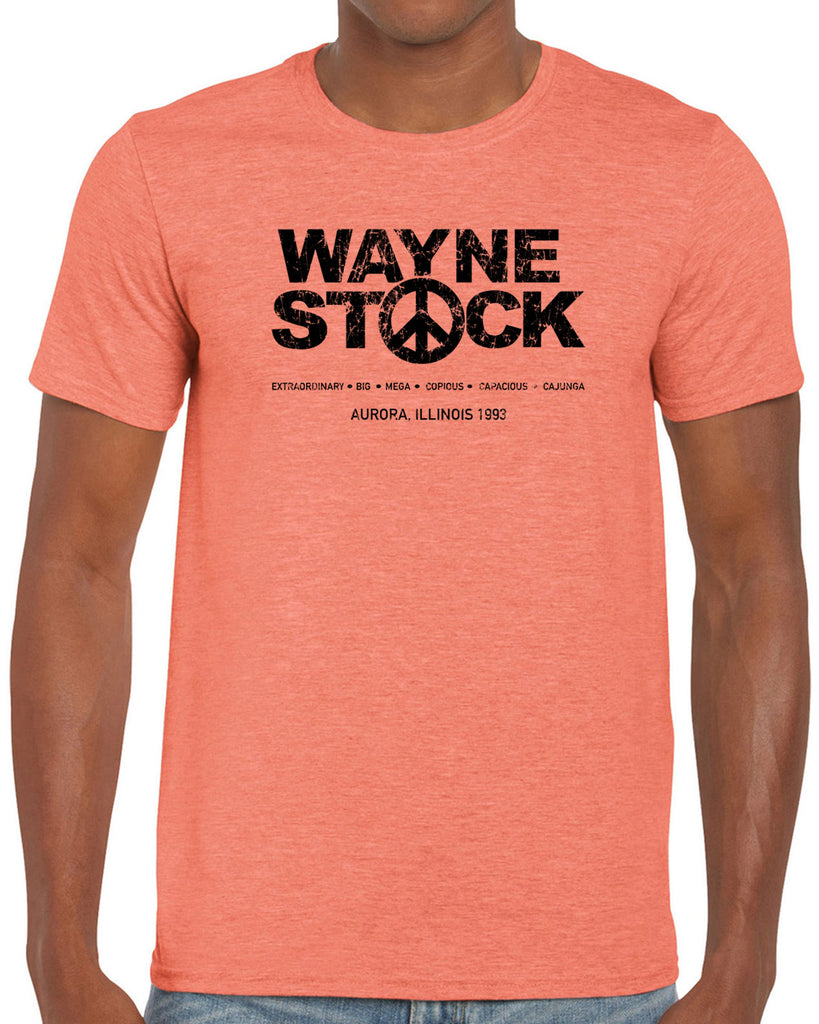 Waynestock Mens T-shirt 90s 80s movie waynes world funny comedy halloween costume music festival vintage retro