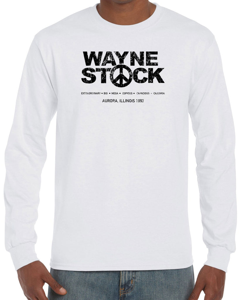 Waynestock Long Sleeve Shirt 90s 80s movie waynes world funny comedy halloween costume music festival vintage retro