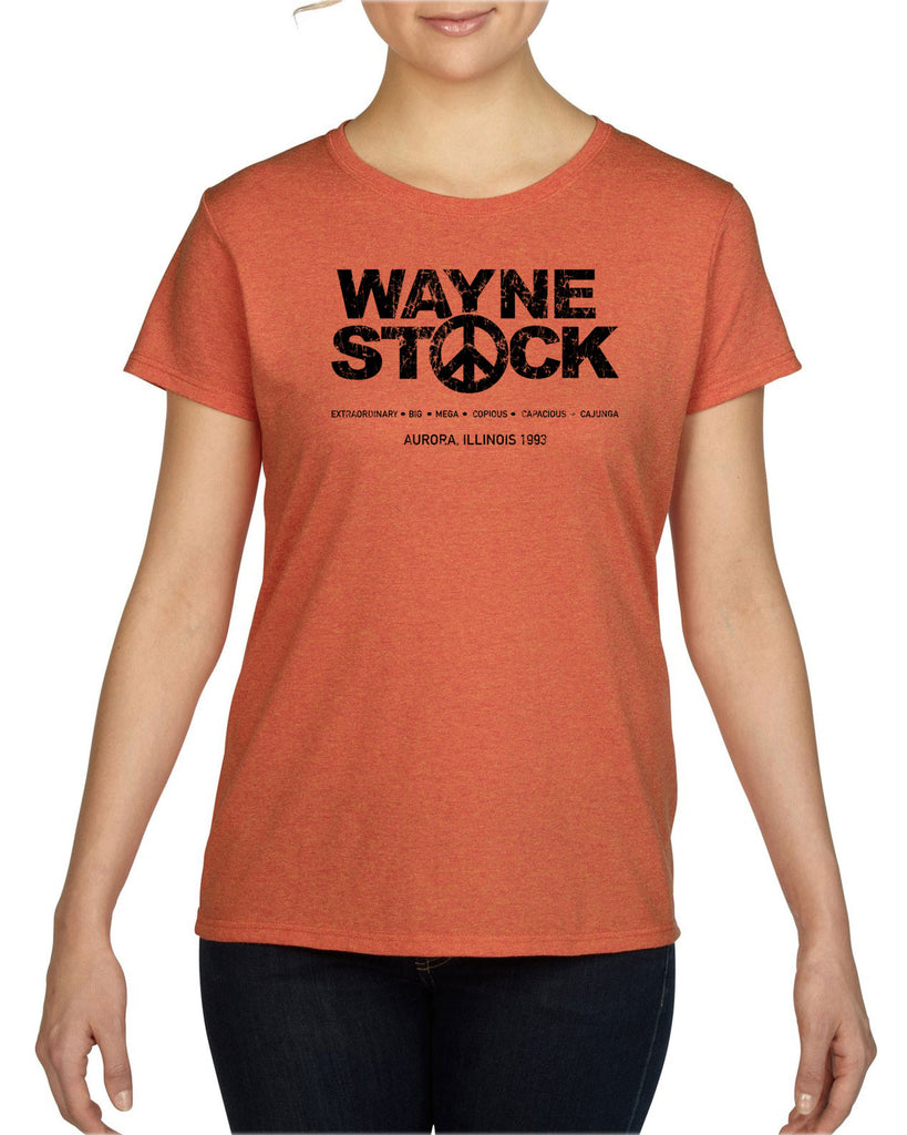 Waynestock Womens T-shirt 90s 80s movie waynes world funny comedy halloween costume music festival vintage retro