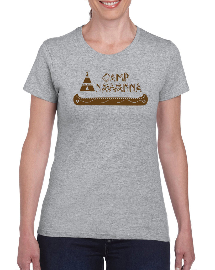 Camp Anawanna Womens T-Shirt Funny Tv Show Salute Our Shorts Halloween Costume Counselor 90s Funny Vintage Retro