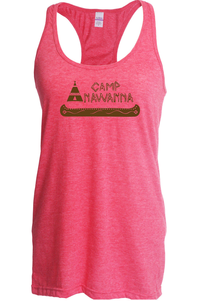 Camp Anawanna Racer Back Tank Top racerback Funny Tv Show Salute Our Shorts Halloween Costume Counselor 90s Funny Vintage Retro