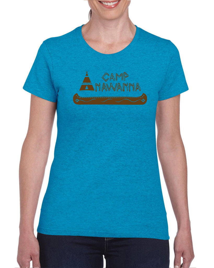 Camp Anawanna Womens T-Shirt Funny Tv Show Salute Our Shorts Halloween Costume Counselor 90s Funny Vintage Retro