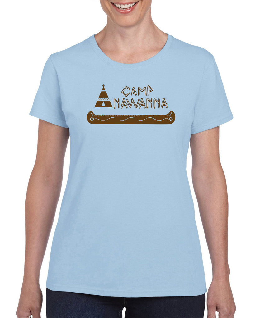 Camp Anawanna Womens T-Shirt Funny Tv Show Salute Our Shorts Halloween Costume Counselor 90s Funny Vintage Retro
