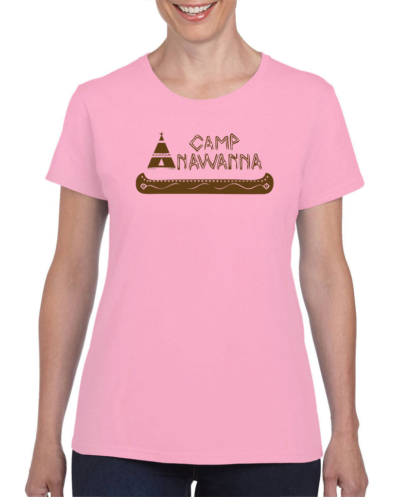 Camp Anawanna Womens T-Shirt Funny Tv Show Salute Our Shorts Halloween Costume Counselor 90s Funny Vintage Retro