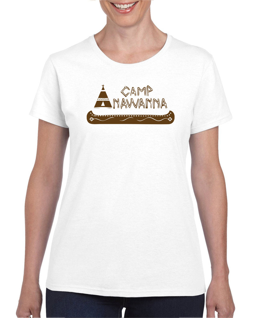 Camp Anawanna Womens T-Shirt Funny Tv Show Salute Our Shorts Halloween Costume Counselor 90s Funny Vintage Retro