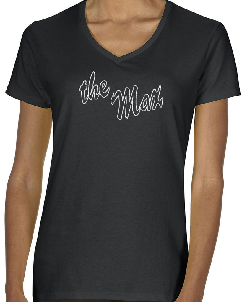 The Max Womens V-Neck T-Shirt Bayside High School Save By The Bell Restuarant 90s Halloween Costume Vintage Retro