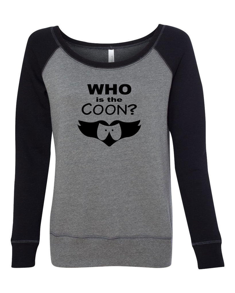 Who Is The Coon Womens Off The Shoulder Crew Sweatshirt Super Hero Comic Book Coon And Friends South Park Tv Show Funny Edit alt text