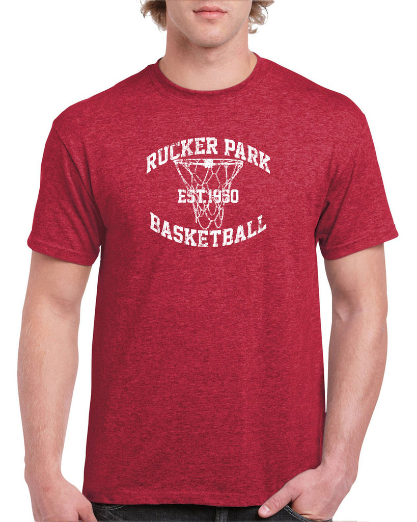 Rucker Park Basketball Mens T-Shirt Harlem New York Manhattan Hoops Baller Sports Vintage Retro