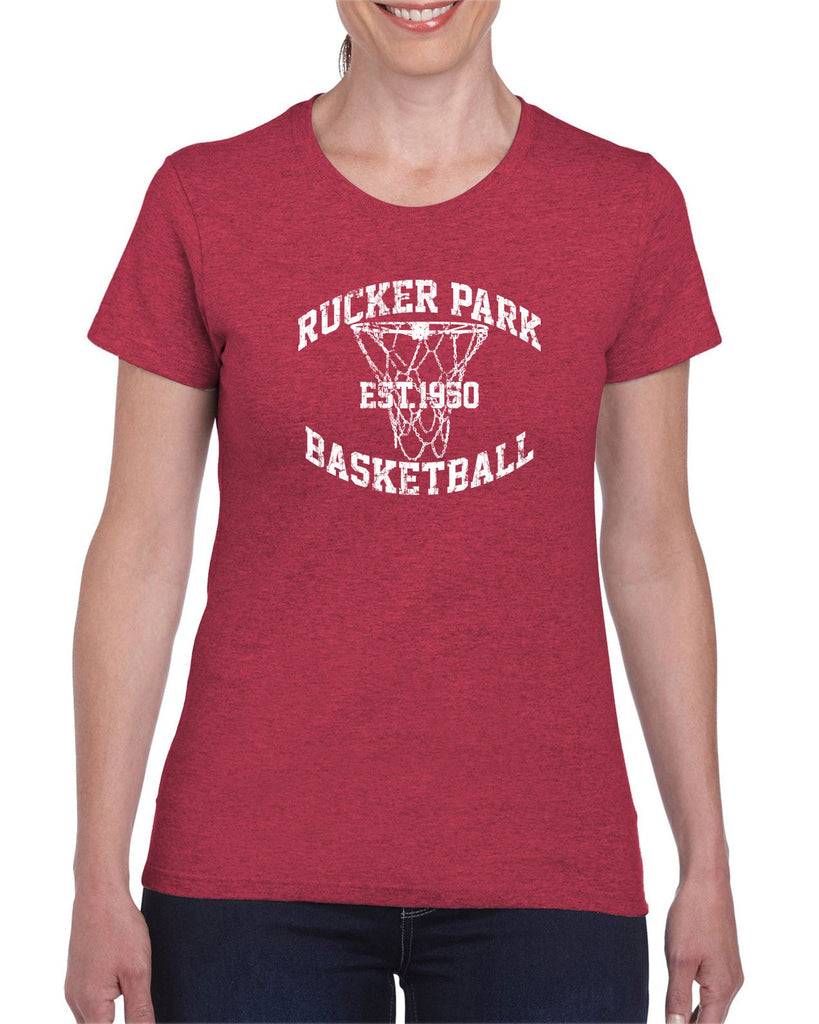 Rucker Park Basketball Womens T-Shirt Harlem New York Manhattan Hoops Baller Sports Vintage Retro