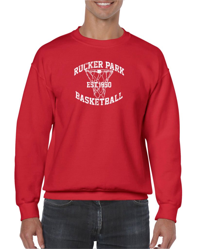 Rucker Park Basketball Crew Sweatshirt Harlem New York Manhattan Hoops Baller Sports Vintage Retro