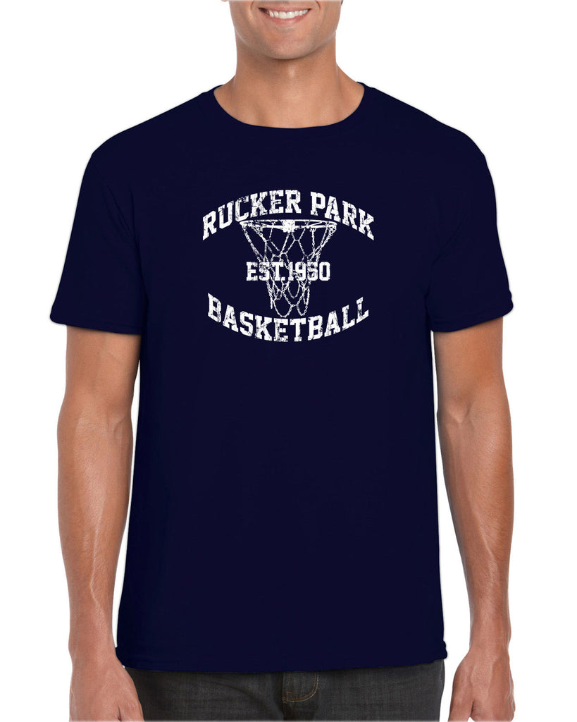 Rucker Park Basketball Mens T-Shirt Harlem New York Manhattan Hoops Baller Sports Vintage Retro