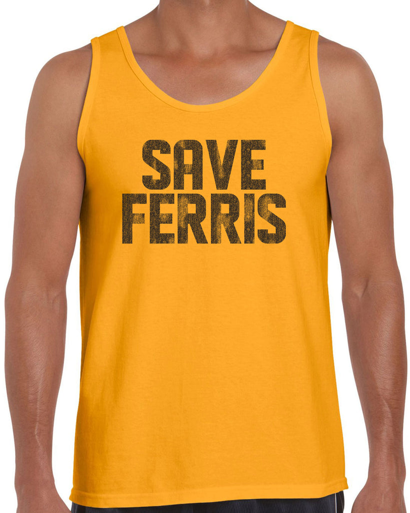 Save Ferris Tank Top Funny 80s Movie Day Off Halloween Costume