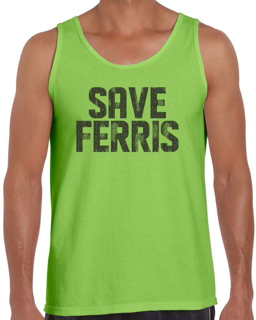 Save Ferris Tank Top Funny 80s Movie Day Off Halloween Costume